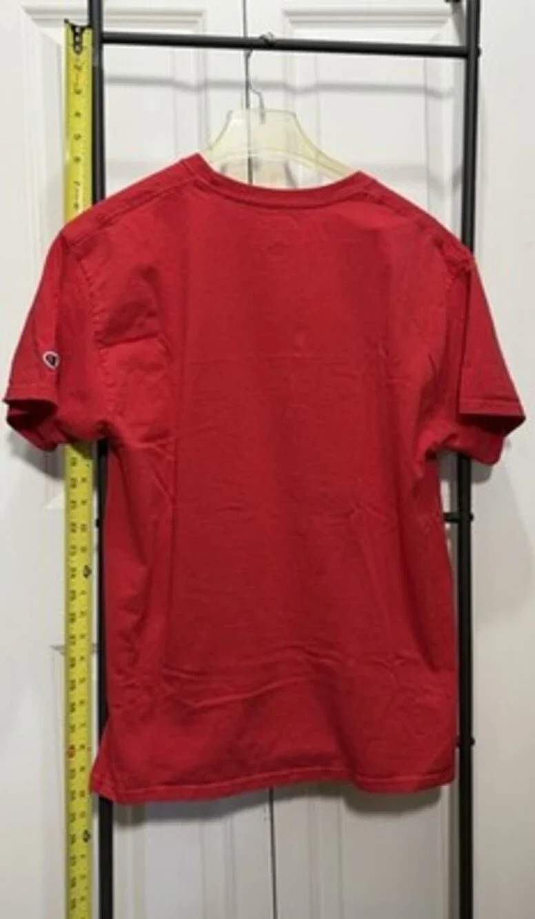 Red Champion Trailblazers Athletic Tee with Logo